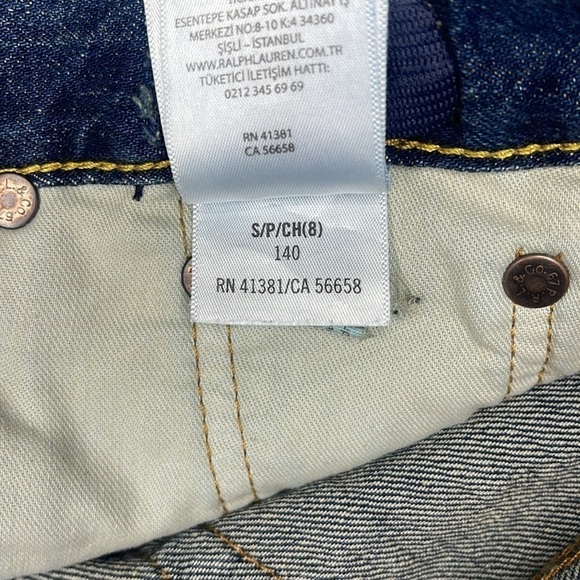 NEW! Polo Ralph Lauren Tynan Sullivan Slim Graffiti Patch Jeans BOYS 8 - Picture 9 of 14